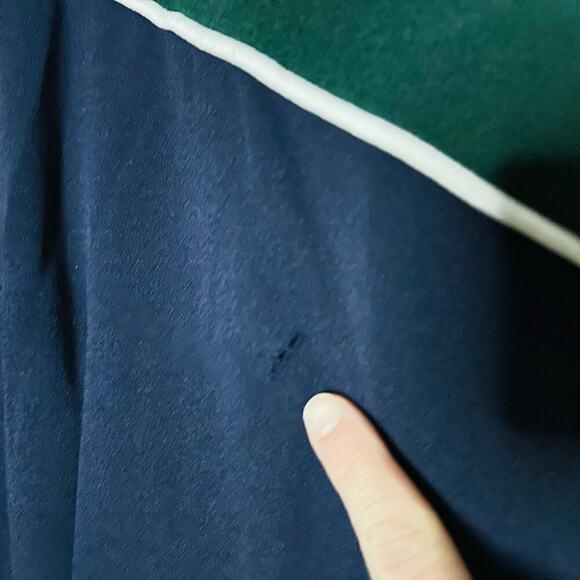 ALEXIA ADMOR Green Navy Colorblock Sleeveless Crepe Sheath Midi Dress Size M - Picture 7 of 13